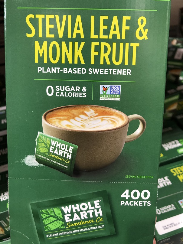 Monk Fruit and Stevia Sweetener at Costco