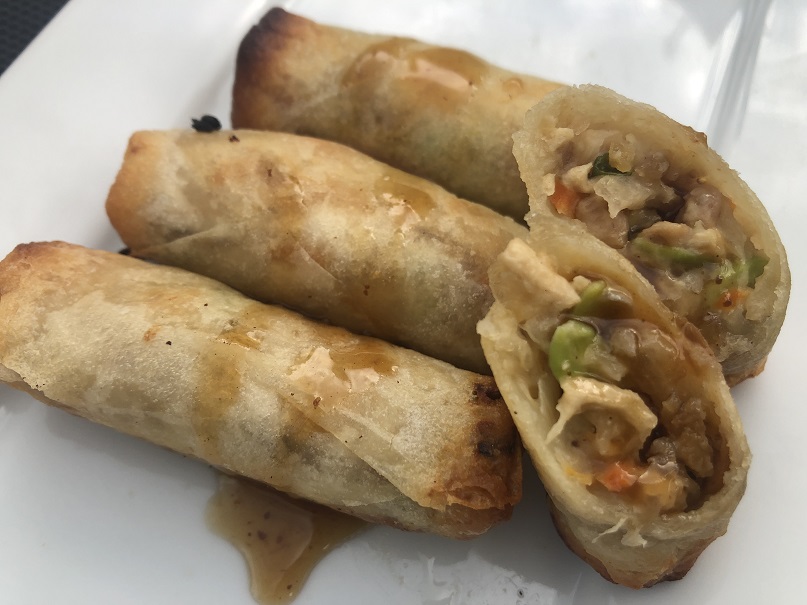 Ready to Eat Spring Rolls with Soy Ginger Sauce