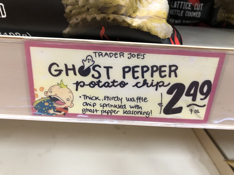 Price of Ghost Pepper Chips at Trader Joe's