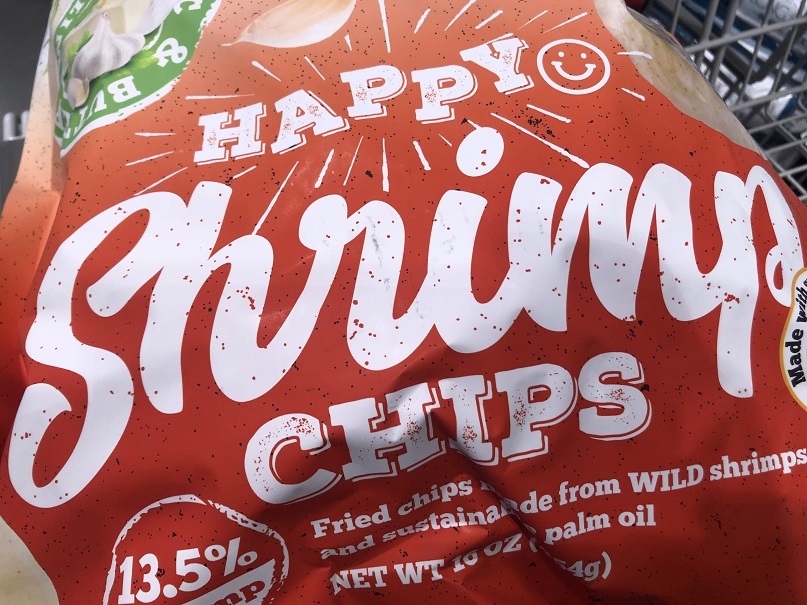 Bag of Shrimp Chips at Costco