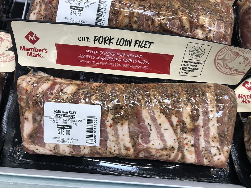 Sams Club Bacon Wraped Pork Loin Filet
