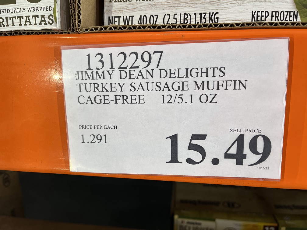 Price of Jimmy Dean Delights Frozen Sandwiches at Costco