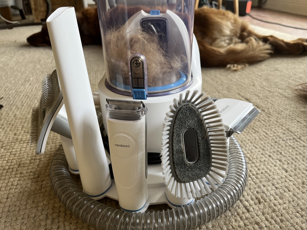 PoundWishes Pet Grooming Brush & Nail Clipper Set – Deshedding Tool For Dogs & Cats