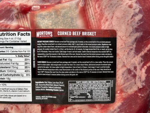 Instant Pot Cooking Instructions for Morton's Corned Beef Brisket from ...