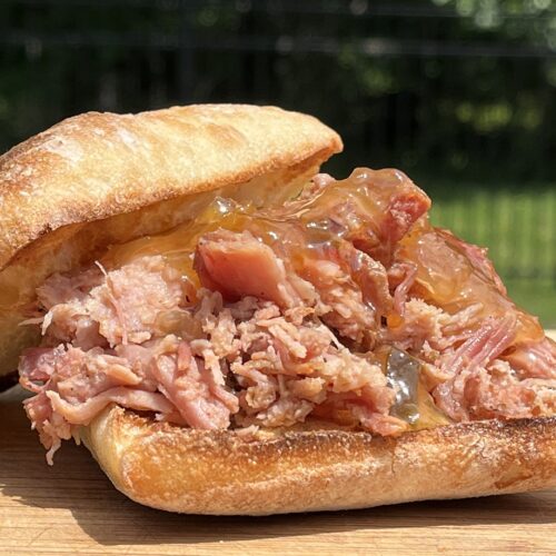 Pulled Pork Sandwich with Sauce