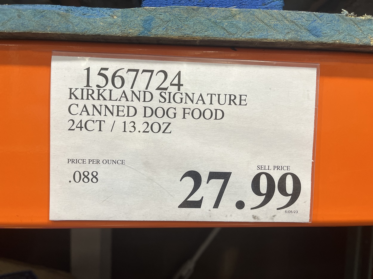 Price of Kirkland Canned Dog Food