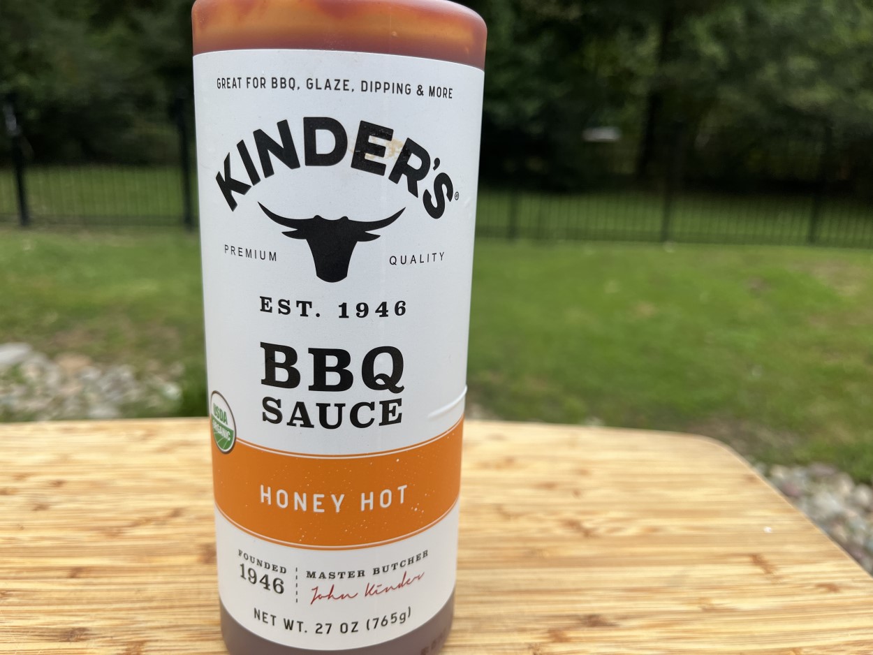 Bottle of Kinders Honey Hot BBQ Sauce